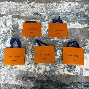 5 Small Louis Vuitton Orange Shopping Bags